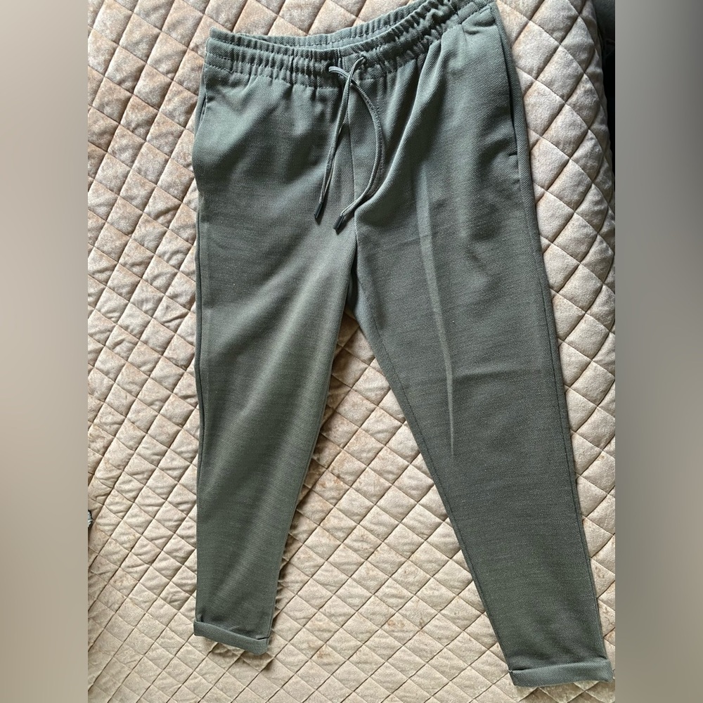 Zara cropped drawstring jogger